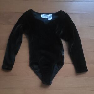 Danskin Black Velvet Kids Bodysuit
